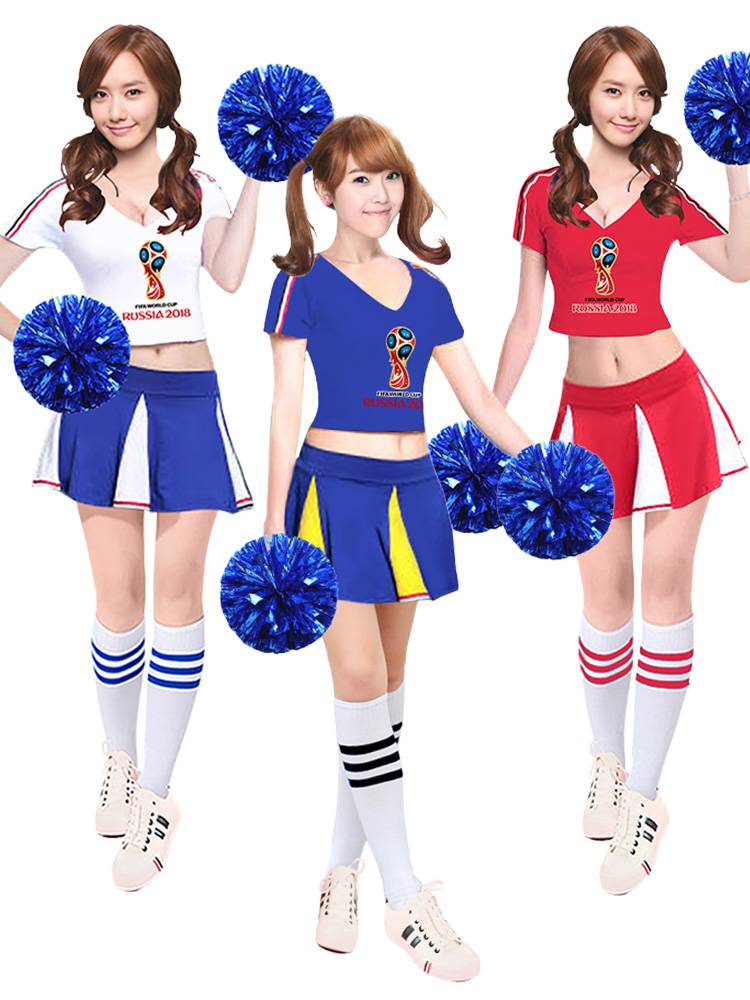 La La Rubao Jianmei Dance Dance Clothing European World Cup Adult Girls Group La Team Football Baby Performance Clothing