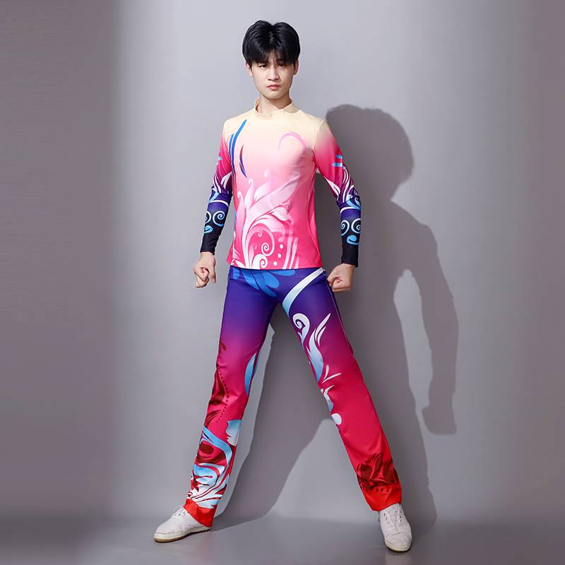 Fitness and fitness exercise men's and women's suits performance clothing la la la fuck performance custom gymnastics pull team adult new model