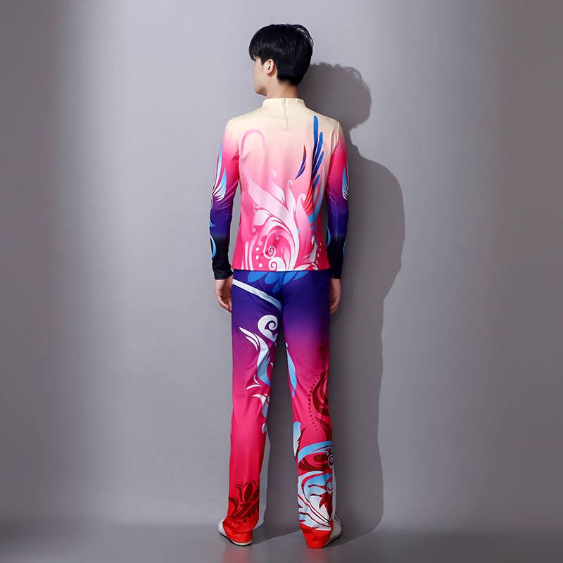 Fitness and fitness exercise men's and women's suits performance clothing la la la fuck performance custom gymnastics pull team adult new model