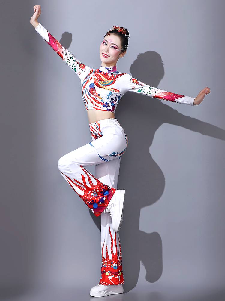 Fitness performance service adult dance clothing female group suits gymnastics gymnast