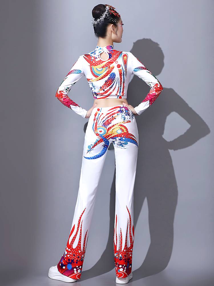 Fitness performance service adult dance clothing female group suits gymnastics gymnast