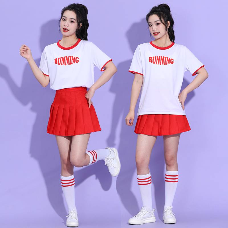 Student new graduation seasonal fitness fucking women's set cheerleader performance service cheerleading stage performance clothing