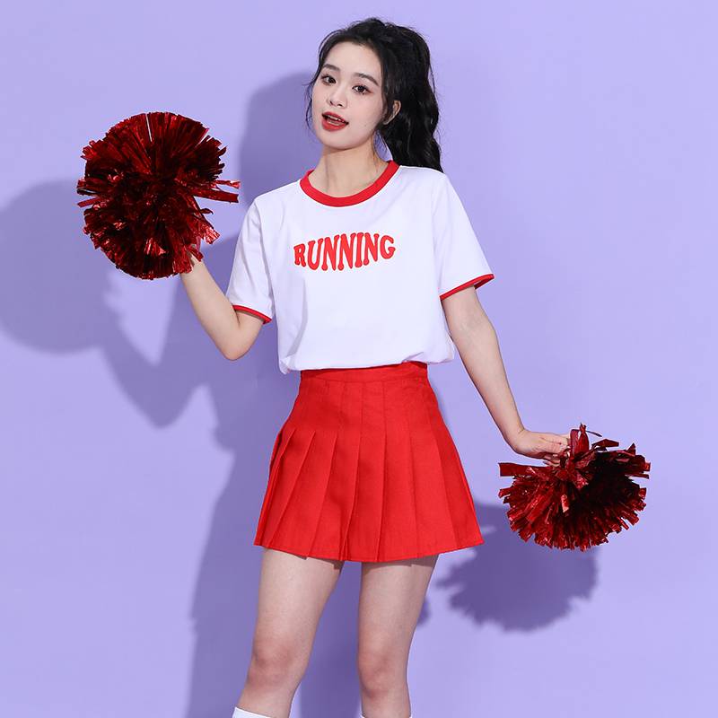 Student new graduation seasonal fitness fucking women's set cheerleader performance service cheerleading stage performance clothing