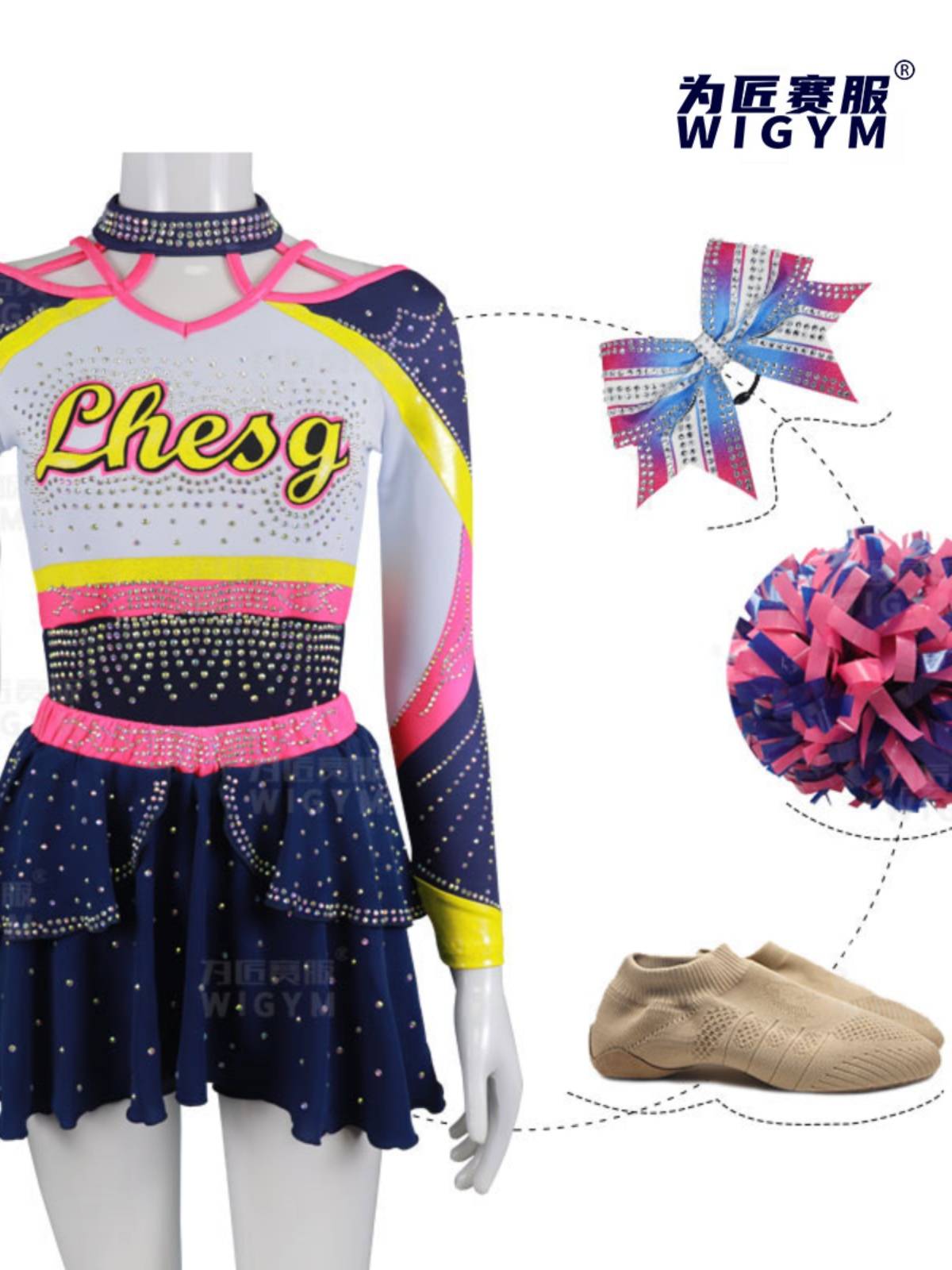 Serving the master of the craftsmanship, the laba exercise, the Jazz dance service gymnastics uniform campus competition team clothing customizer