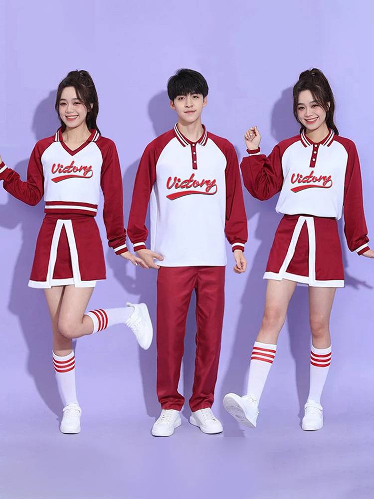 Middle School Student Games Football Baby La La team cheerleading performance service suits Kenmei cheerleading team