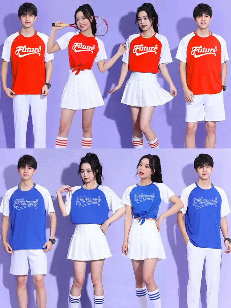Middle School Student Games Football Baby La La team cheerleading performance service suits Kenmei cheerleading team