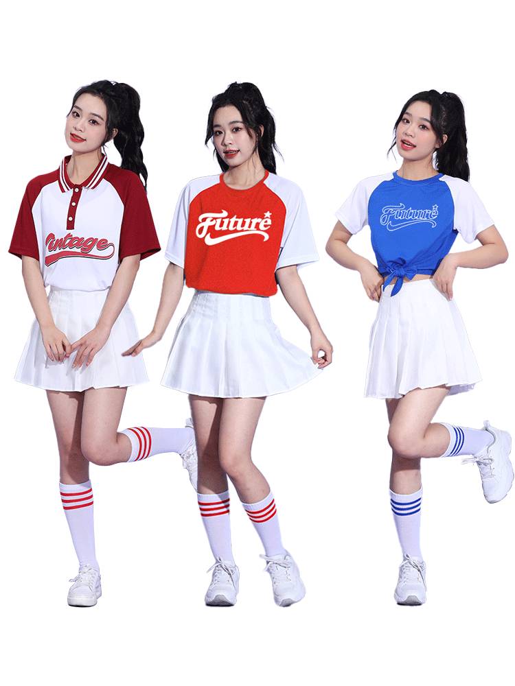 Middle School Student Games Football Baby La La team cheerleading performance service suits Kenmei cheerleading team
