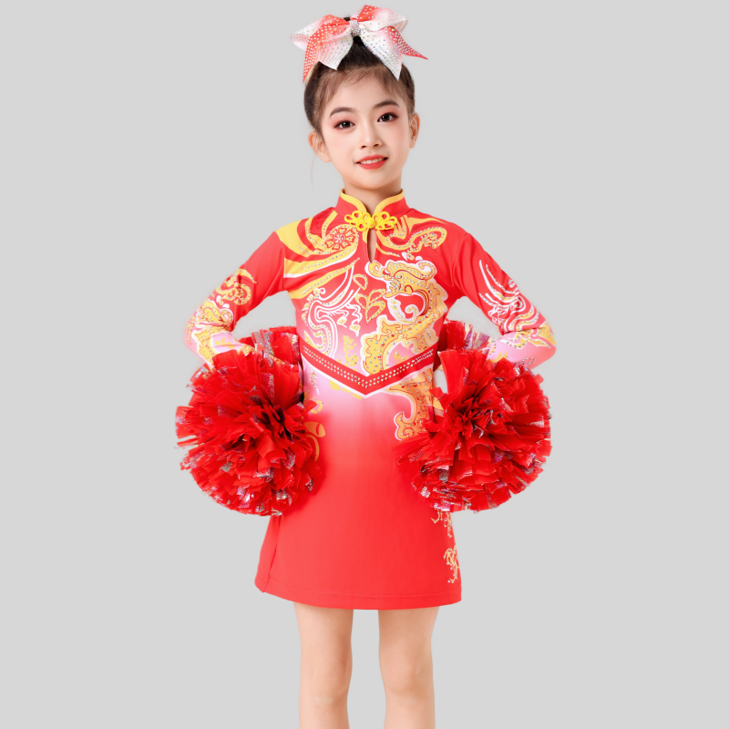 La La Team clothing girls and children performing clothes la lam carager dance competition uniform sports performance service