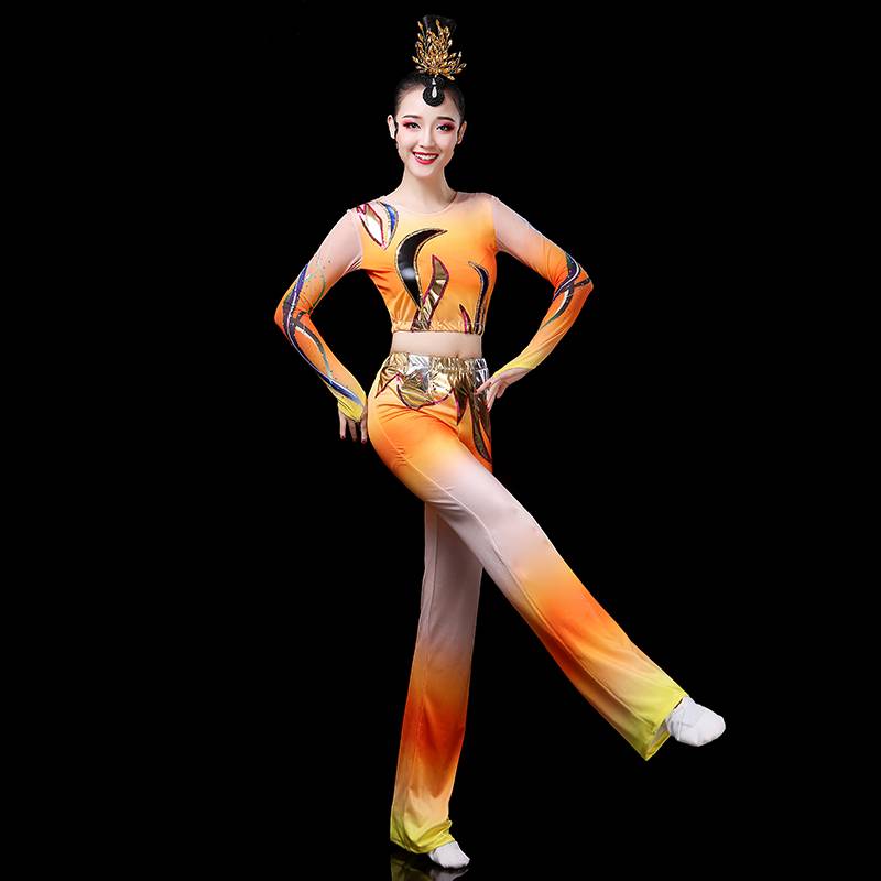 Bodybuilding Fuck Female Adult Set Plaza Dance Competition Set Fitness Performance Service Student Gymnastics Dance Clothing