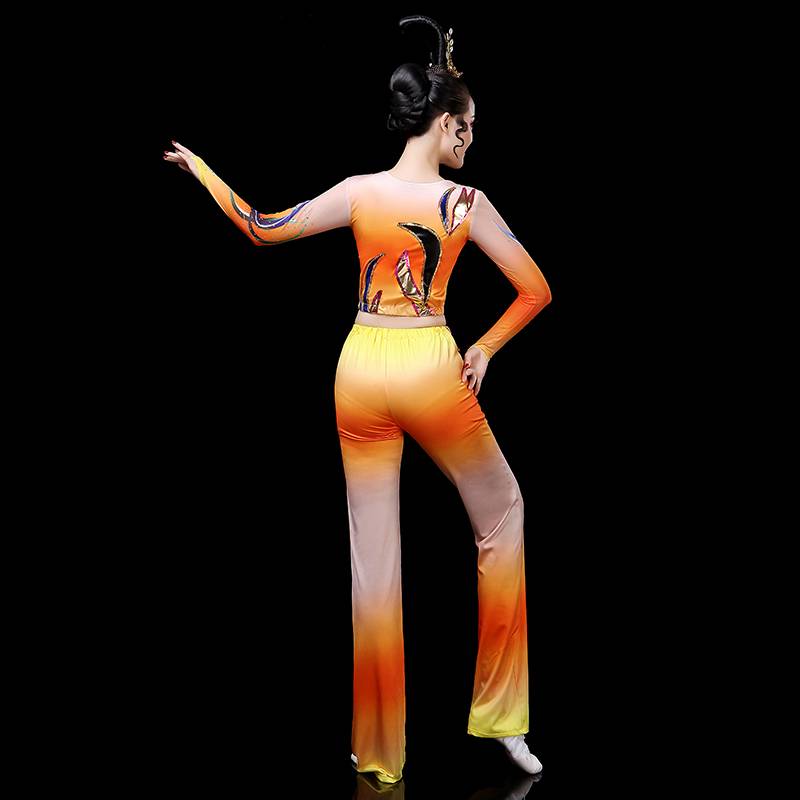 Bodybuilding Fuck Female Adult Set Plaza Dance Competition Set Fitness Performance Service Student Gymnastics Dance Clothing