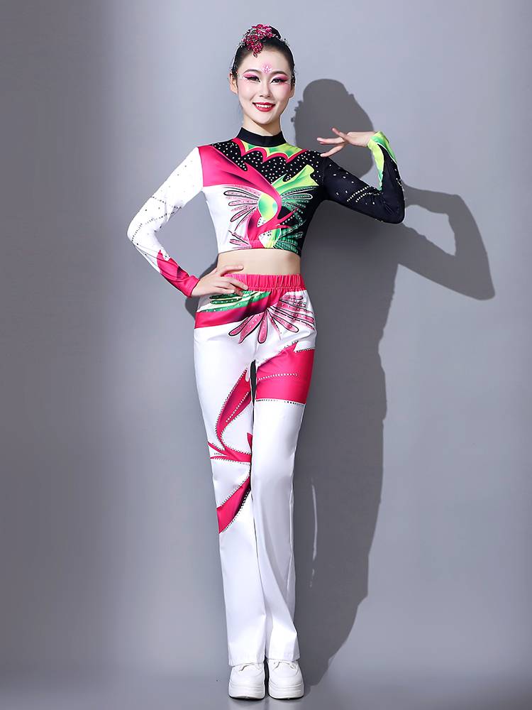 New fitness exercise uniforms dance clothing female group set gymnastics gymnastics fitness exercise contest service adult
