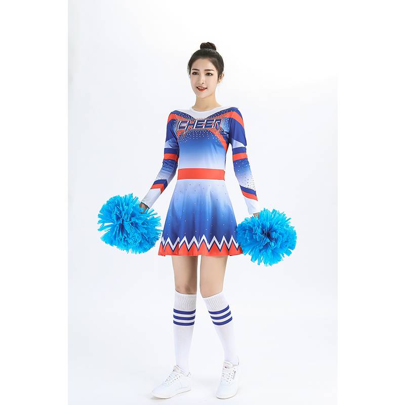 The new cheerleading performance clothing performance service Jianmei competition service primary and secondary school Lala team uniform