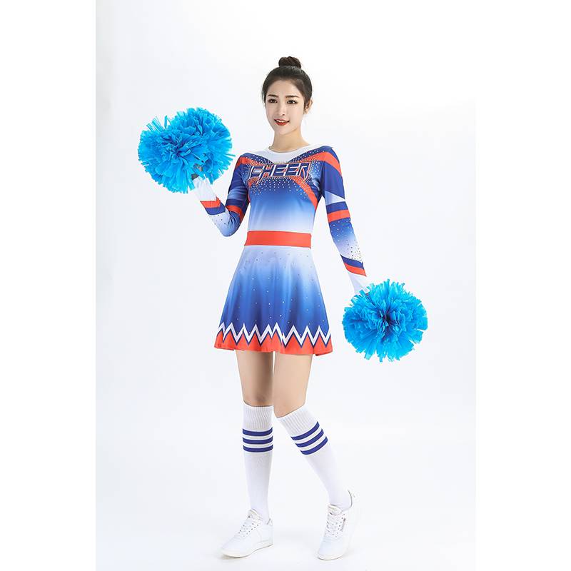 The new cheerleading performance clothing performance service Jianmei competition service primary and secondary school Lala team uniform