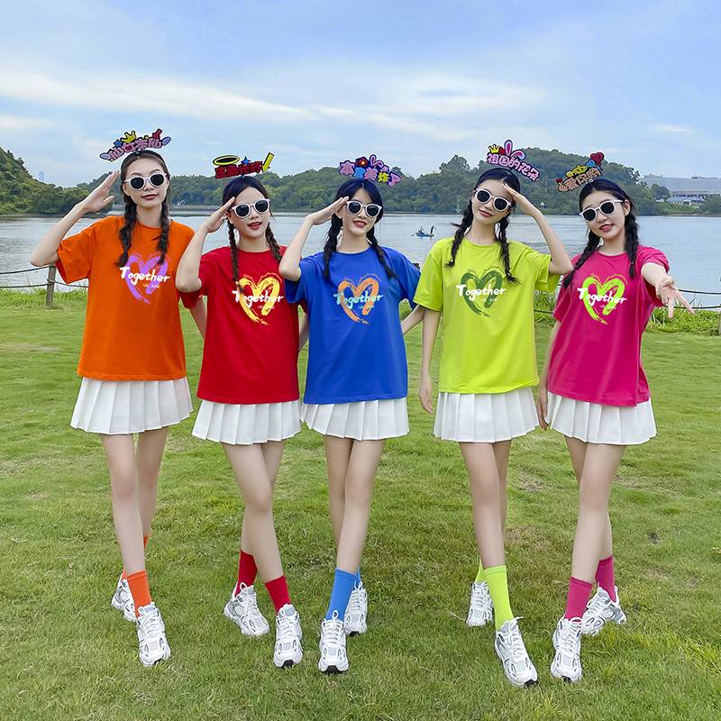 Student La La Raoming Performance Clothing Adult Female Stage Installation La Team playing singing dance bodybuilding suit