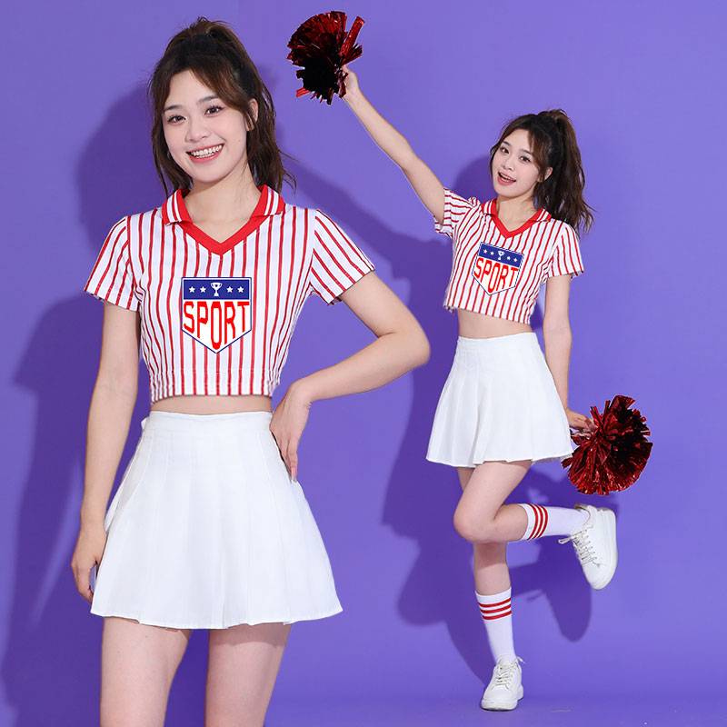 New model La La FCC Chinese Student Games Group Lara Team Bodybuilding Women's Team Dance Performance