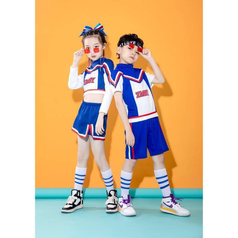 Children cheerleading cheerleading performance clothing and gym dance Lala team elementary school competition sports meeting clothing