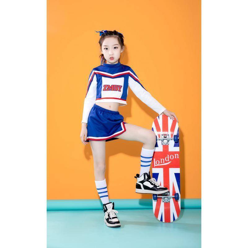 Children cheerleading cheerleading performance clothing and gym dance Lala team elementary school competition sports meeting clothing