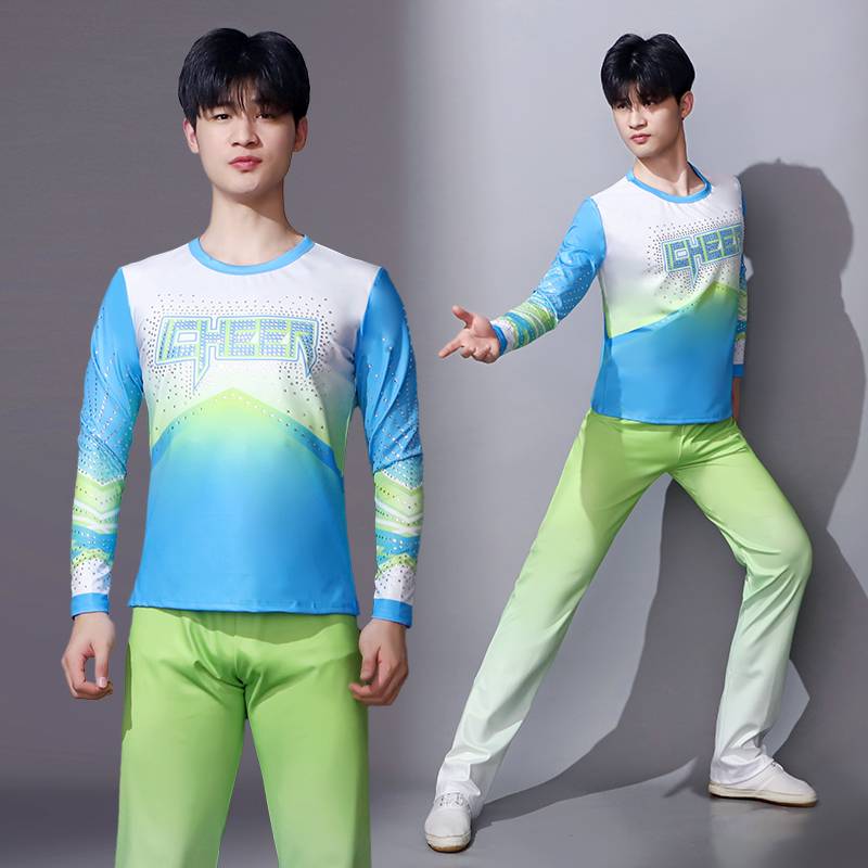 La La Fuck Fuck Men's Women's Competitive Dance Service Group Bodybuilding Competition Long Sleeve Game La La Team Performance Service