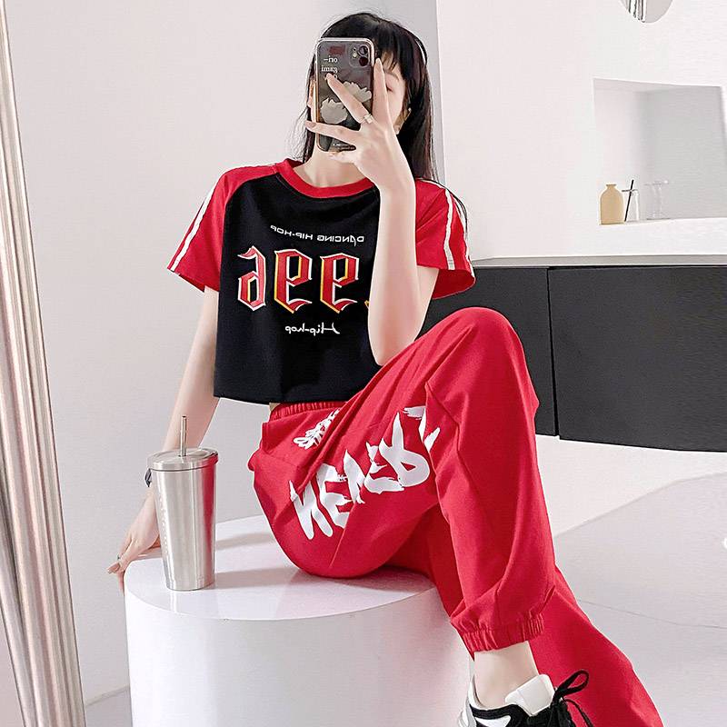 JAZZ Dance Set Female Student Group Games La La Team Aesthetic Dance Stage Performs Clothing