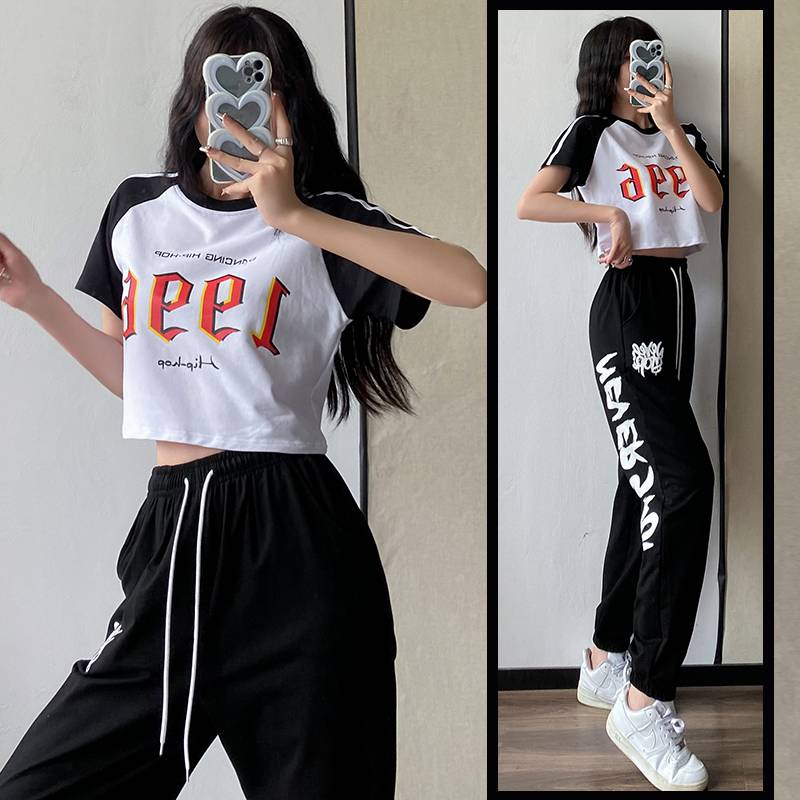 JAZZ Dance Set Female Student Group Games La La Team Aesthetic Dance Stage Performs Clothing