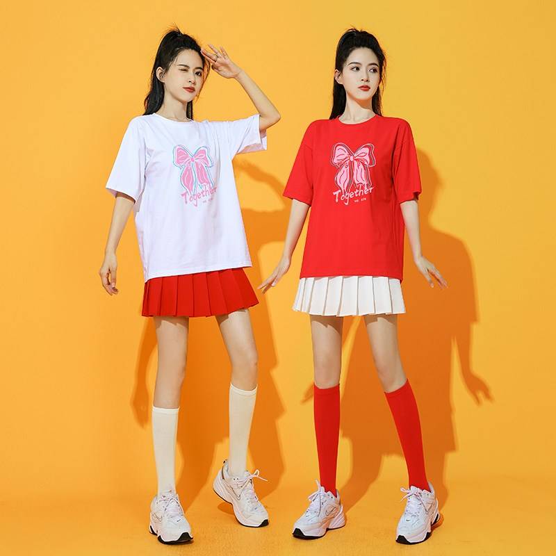 La La team clothing female adult middle school student dancing la la la fucking suit modern jazz dance clothing women's group performance clothing