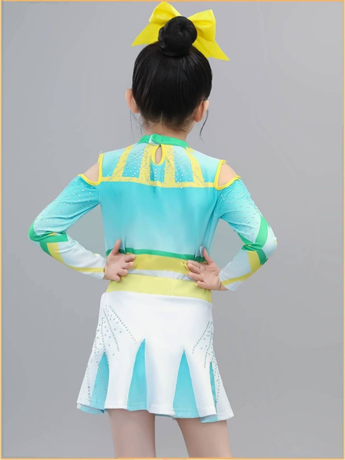 Children cheerleading basketball student cheerleading team performance service performance bodybuilding uniform plus drilling competition uniform