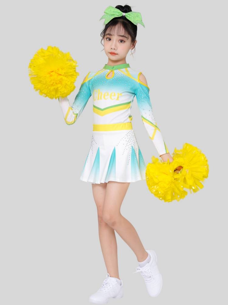 Children's long -sleeved cheerleading performance service children's competitive gymnastics professional cheerleader competition gymnastics dance service
