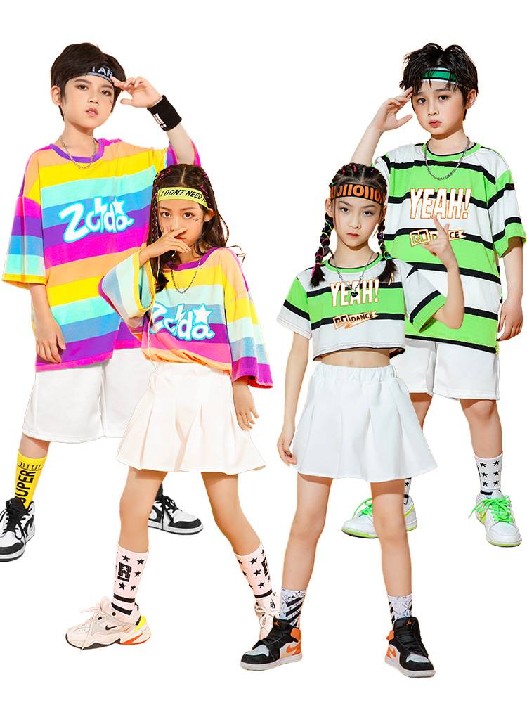 Primary school student la la gallery dance cheerleading team performance service for men and girls stage