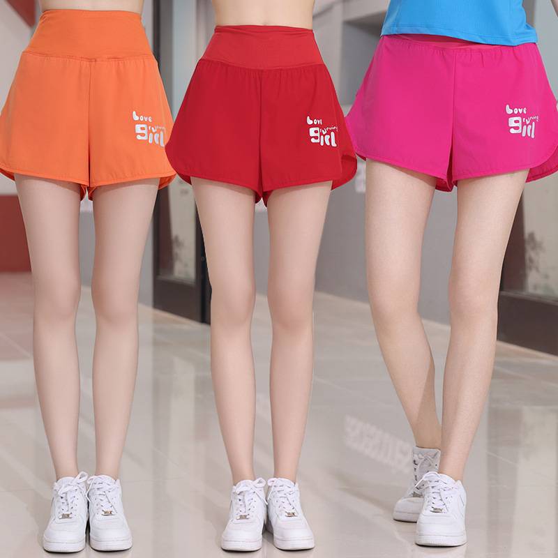 2024 Spring and Summer Autumn Girl Daily Running Fitness Sports Service Plaza Dance Dance Fuck Fuck Follow Light Pine Tight Speed Dry Short Shit