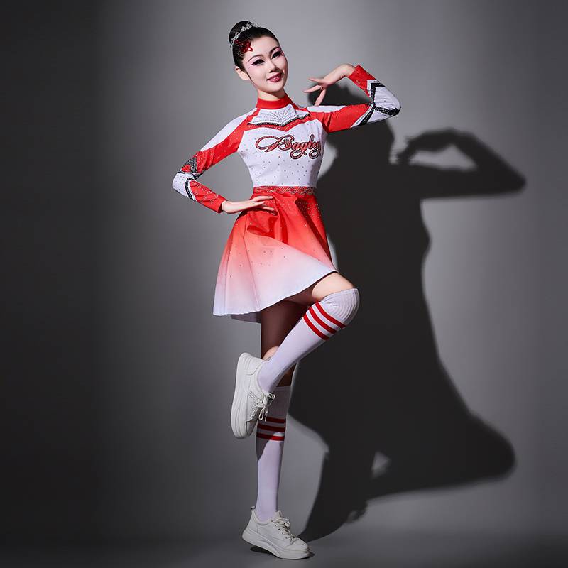 Lala team clothing la la la fucking service fitness exercise gymnastics clothing adult gymnastics dance competition service female red