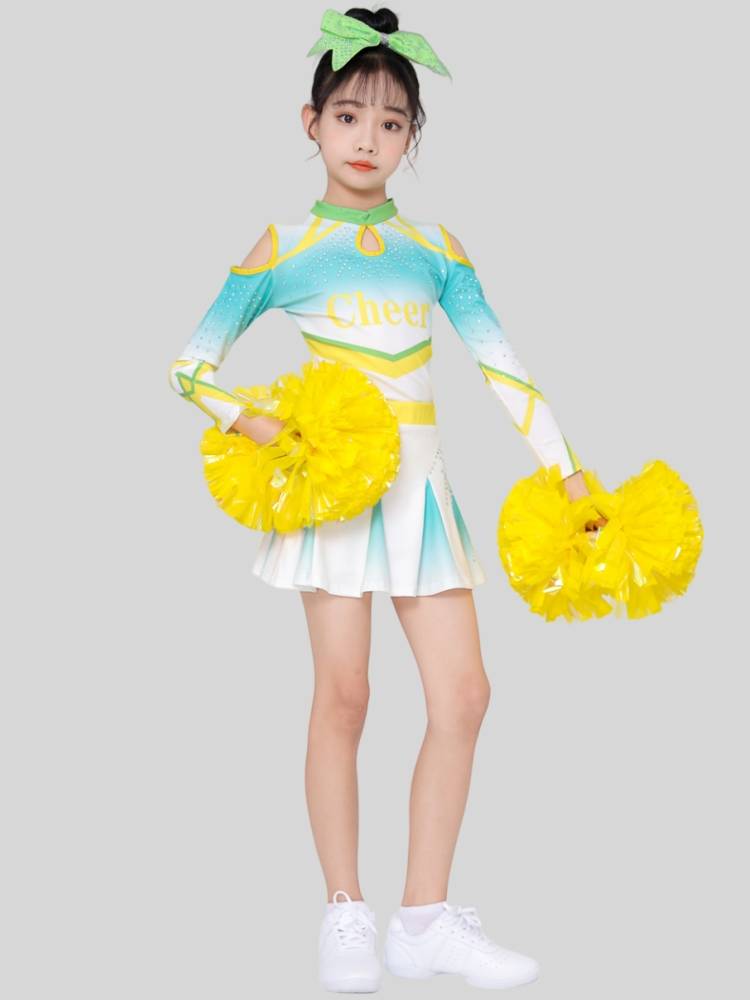 Children's long -sleeved cheerleading performance service children's competitive gymnastics professional cheerleader competition gymnastics dance service