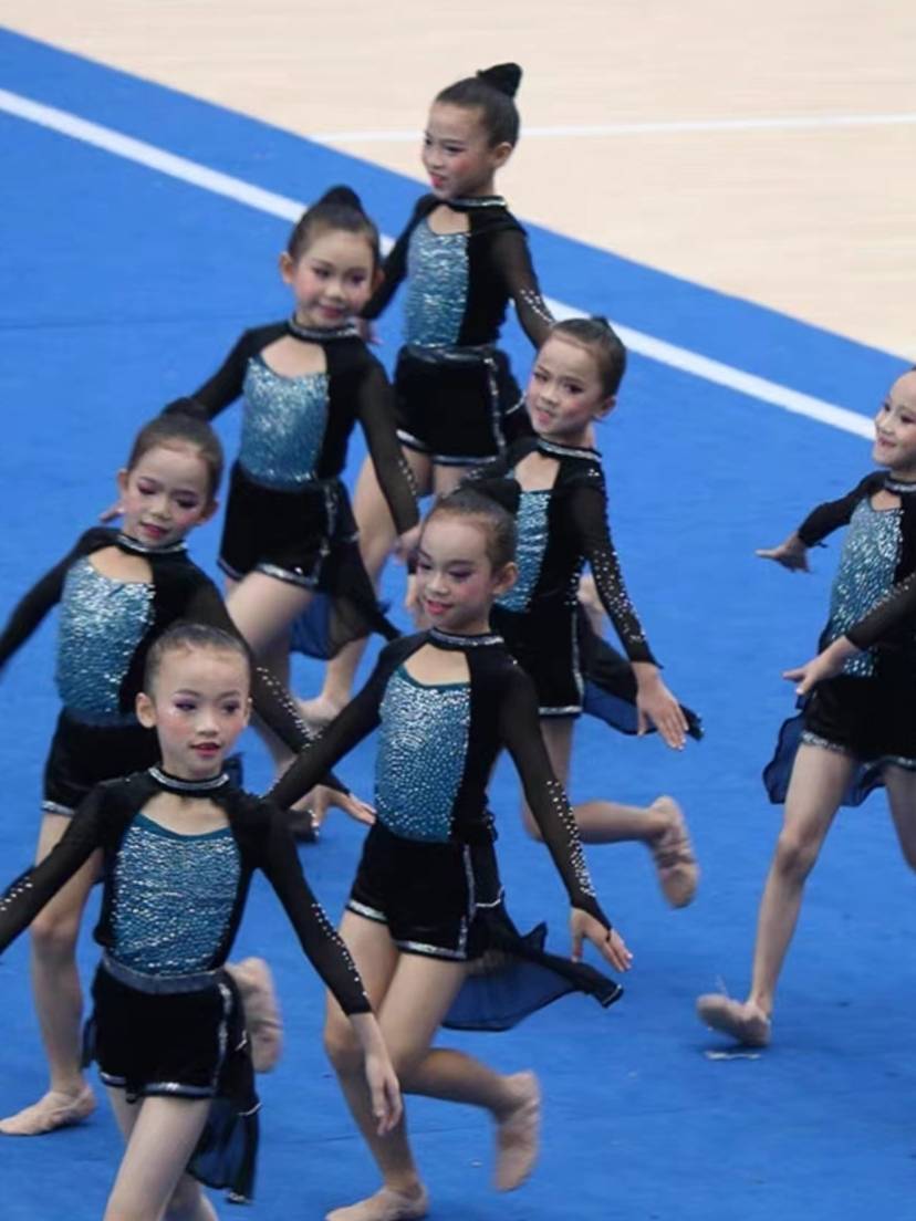 New Jazz La La La Team Performing the Jazz Dance Black Student Flower Ball Lala Team