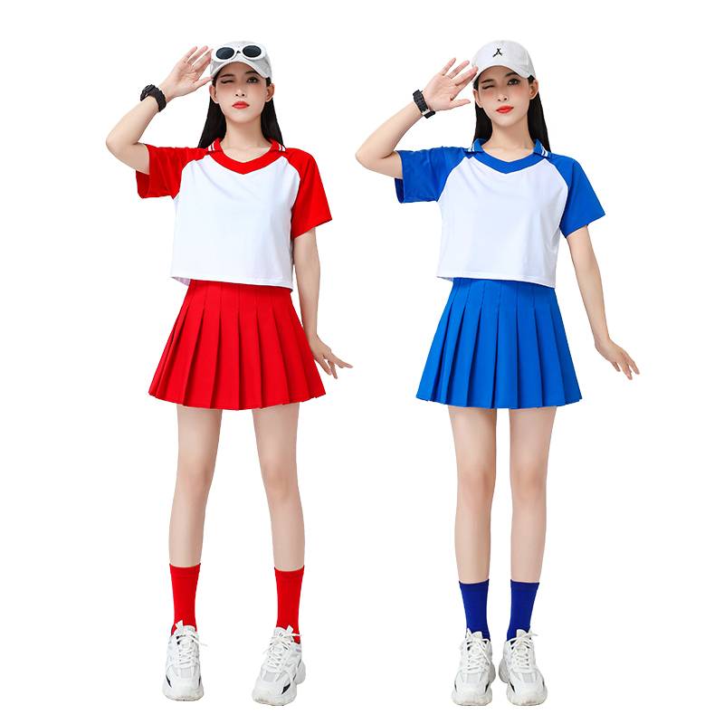 Students' gymnastics performance Korean version cheerleading female cheerleading female cheerleading women's group dance jazz performance service