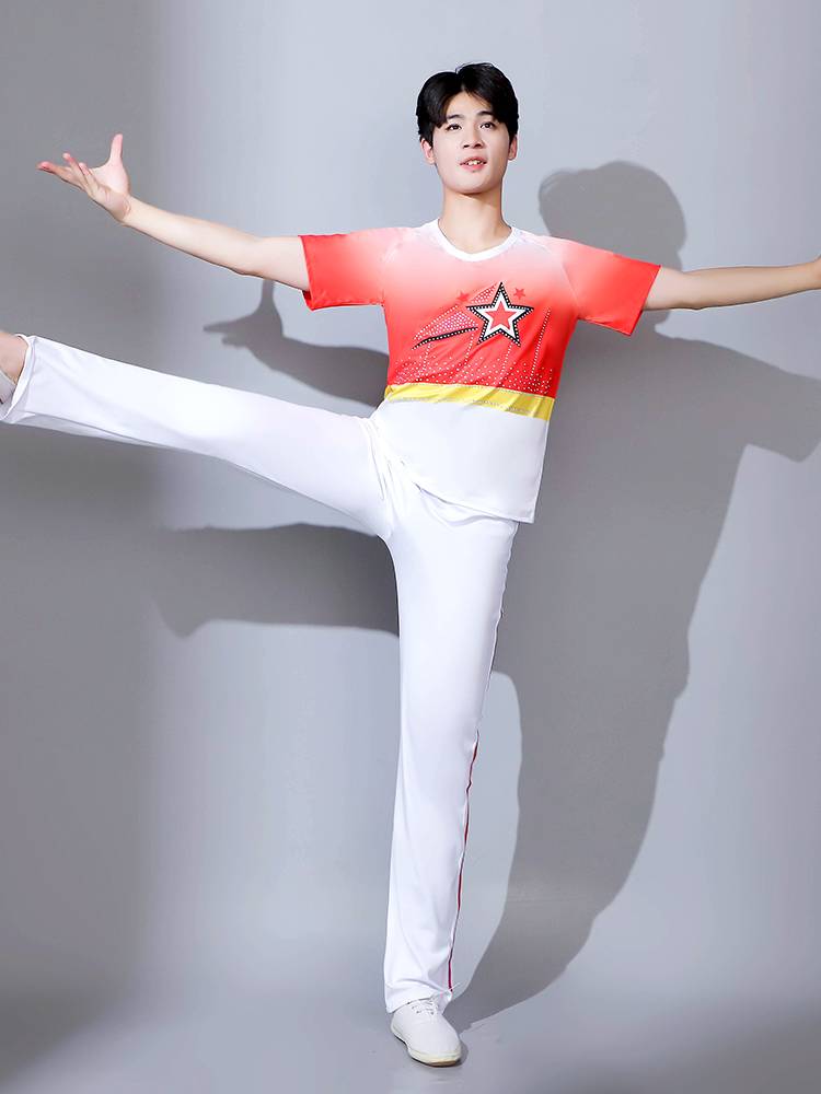 Aesthetic performance clothing fitness exercises, the public laid gymnastics competition men's and women's radio gymnastics adults