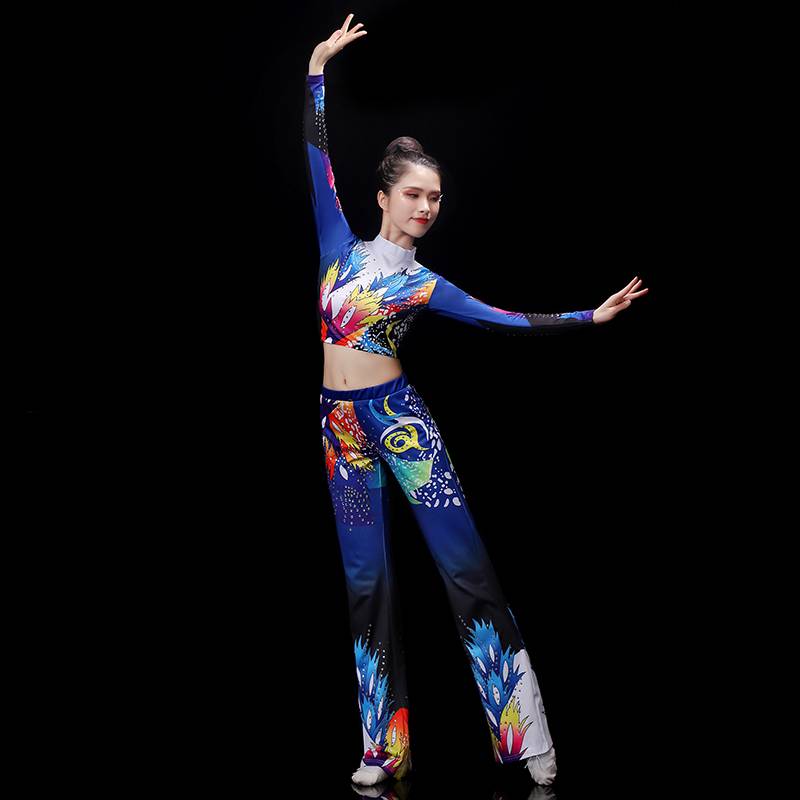 Farming Fuck Competition Performance Service Plaza Dance Set Gymnasium Female National Songs Dance Sports Fitness Performance Service