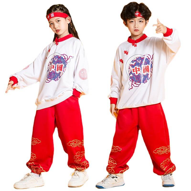 Factory sales of the New Year's Day National Tide Missing Kindergarten Hanfu Children La La Raoming School Games Conference Conference to Chorus Chorus