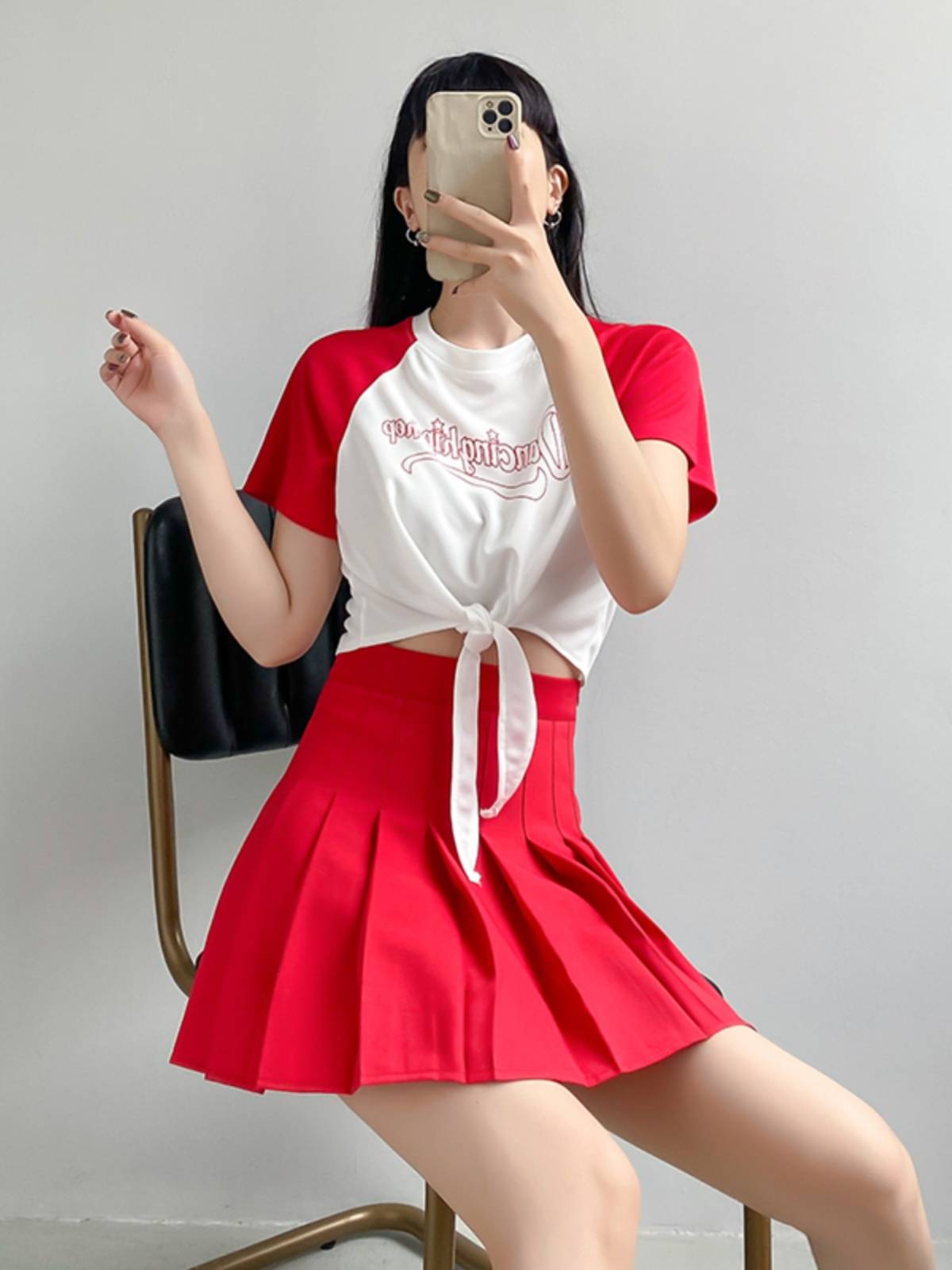 La La team clothing women's group adult middle school student sports meeting Lala team la la la la la showing dance bodybuilding suit