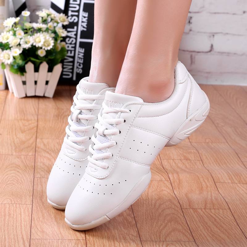 Men and women's soft base dance shoes Children's fitness training shoes with sole competition test La La competitive healthy shoes