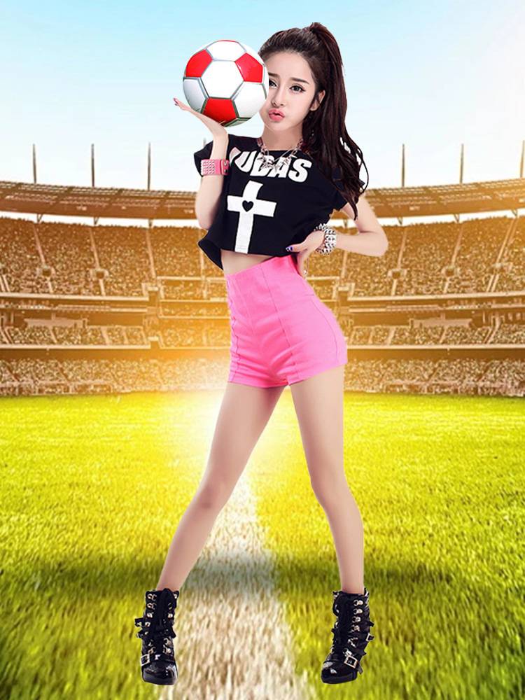 Adult World Cup European Cup Football Baby La La team uniform uniform sports meeting opening ceremony bodybuilding clothing
