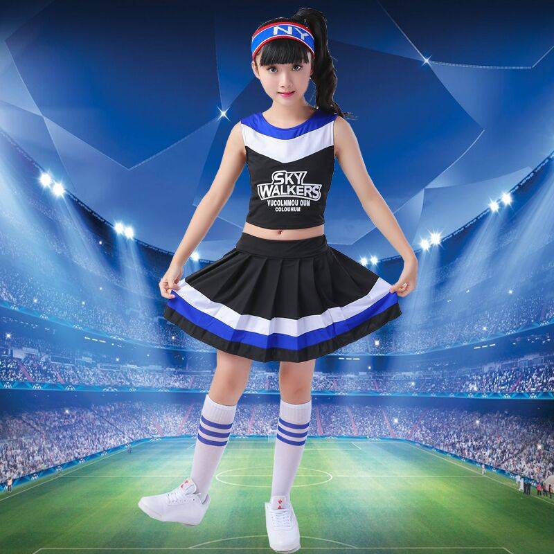 Primary school students la checap performance clothing Children's bodybuilding dance skirt Kindergarten cheerleader stage performance clothing