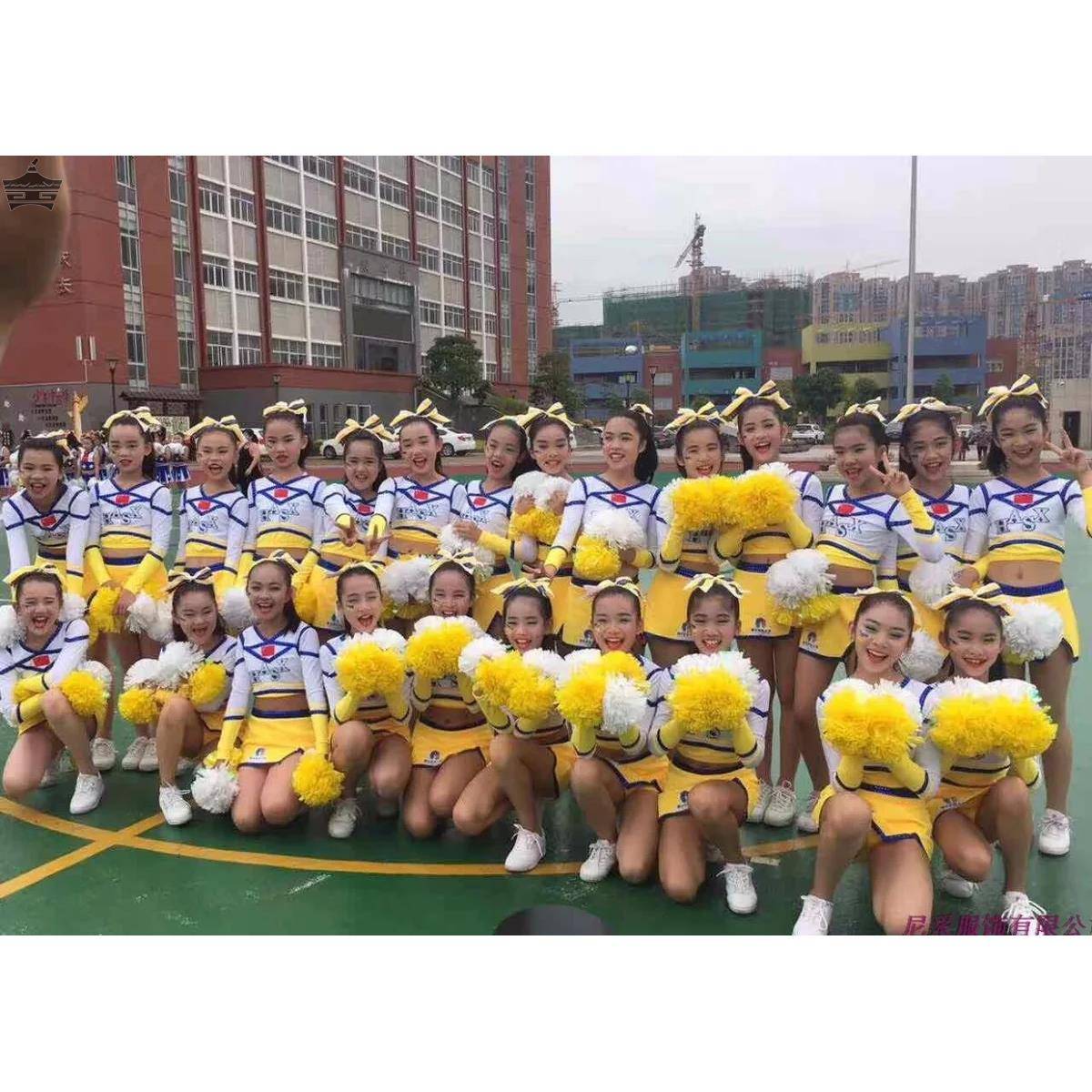 Children cheerleading service primary and secondary school students cheerleading exercise dance competition service gymnastics performance clothing