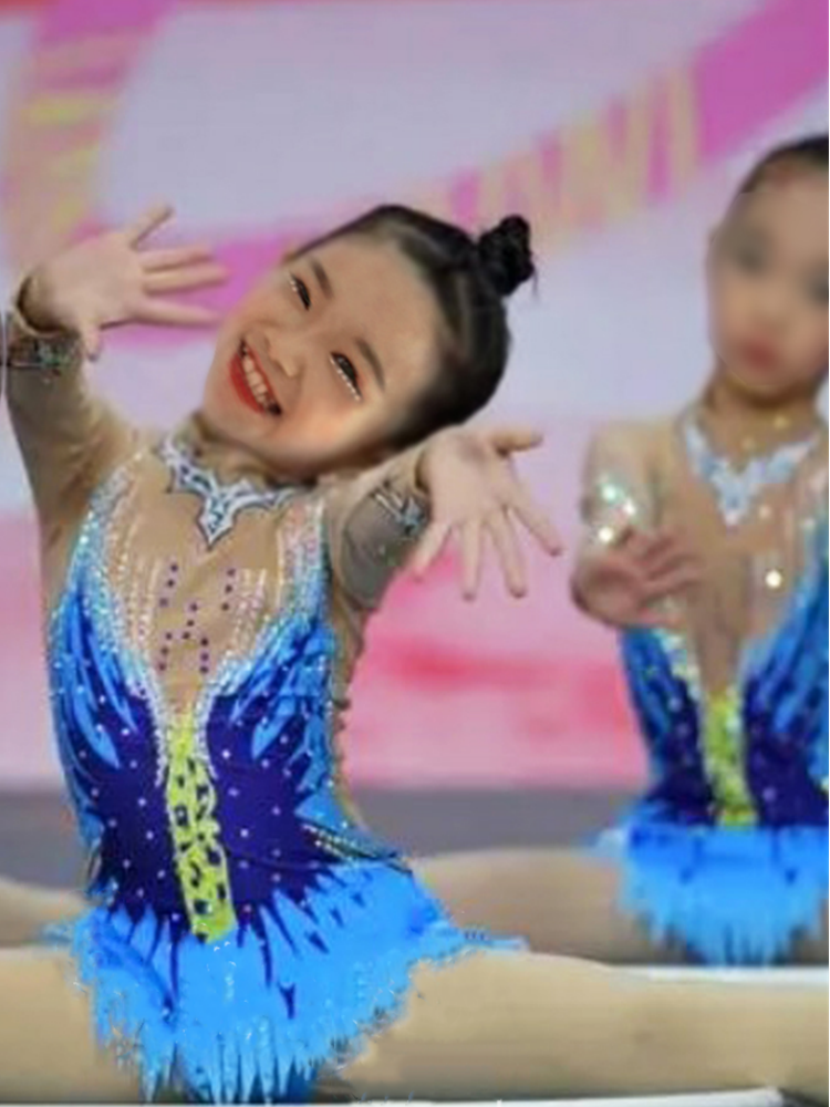 New gymnastics gymnastics cheerleading cheerleading team performed service girls competition conjoined skirt dance set