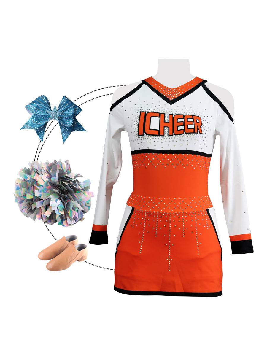 New style cheerleading competition uniform group sports uniform custom suit campus dancing performance clothing and gymnastics competition