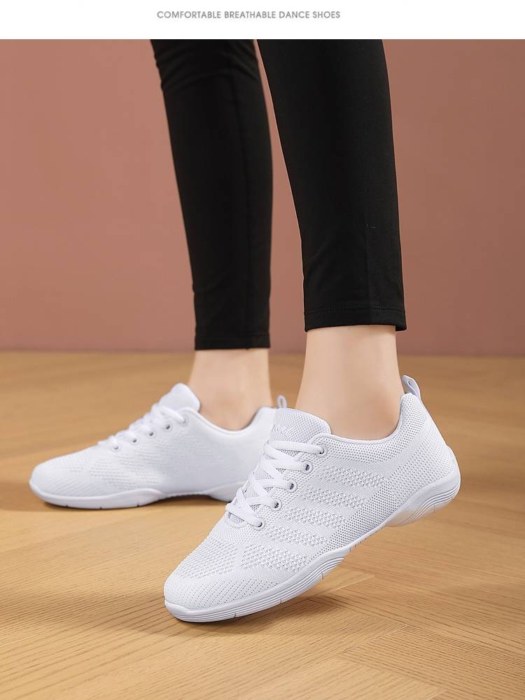 Spring Athletic Bodybuilding Shoes Female White Dance Shoes Sports Sports La La Rale Raids Testing Children's Training Shoes