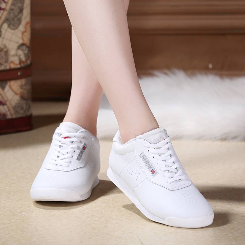 White Atletico Shoe Gymnastics Shoes Subdue La La La Fuck Fuck Shoe Children's Competition Training Shoes Special Shoes Men's Dance Shoes
