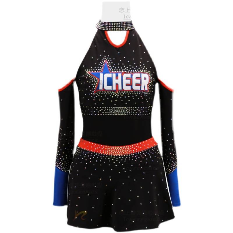 Leaky Shoulder La La Rubing Competition Dressing Training Costume La La Team Performance Clothing Men and Women La La Fuck