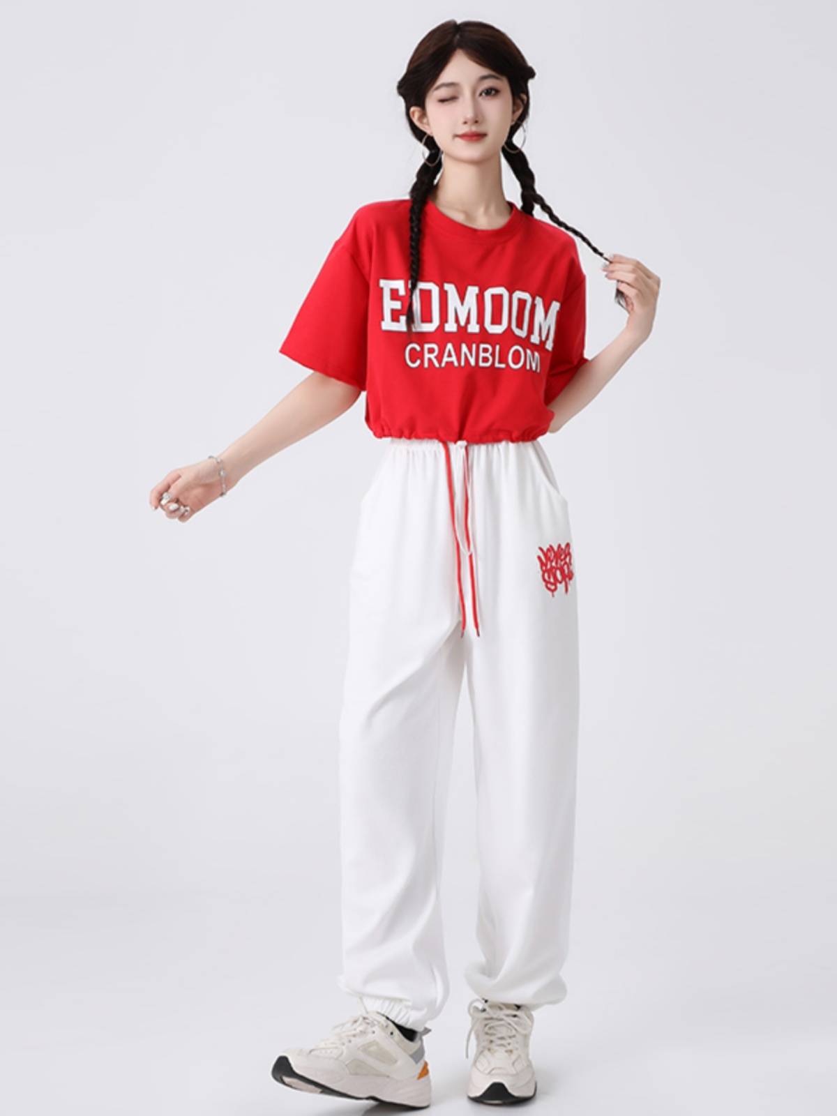 Short -sleeved La Raid Dance Bodybuilding Fuck Adult Lara Team Student Games Class Server Stage Performance Service
