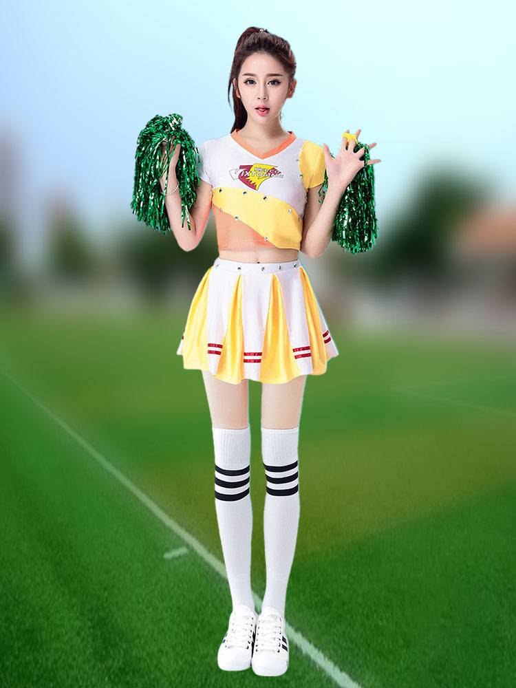 Sweet and beautiful college student sports meeting opening ceremony la la la la la la la showing dance performance fitness exercise show