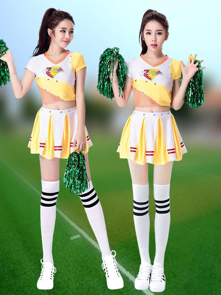 Sweet and beautiful college student sports meeting opening ceremony la la la la la la la showing dance performance fitness exercise show