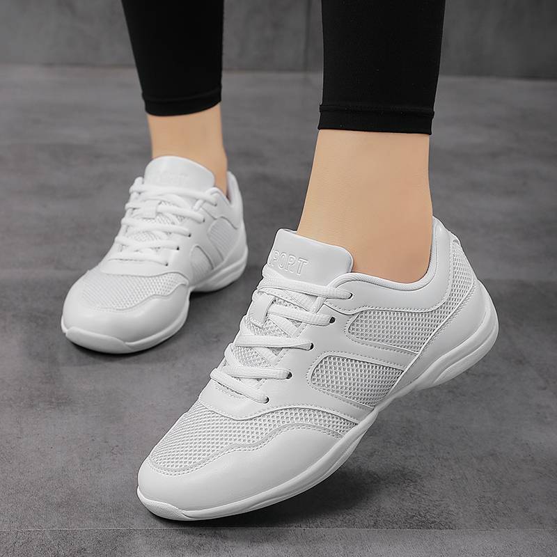 Dance with Heart Holding Augida Competition Special Shoes La La La Raid Fuck Gymnasium White Men and Women Square Dance Female Shoes Summer